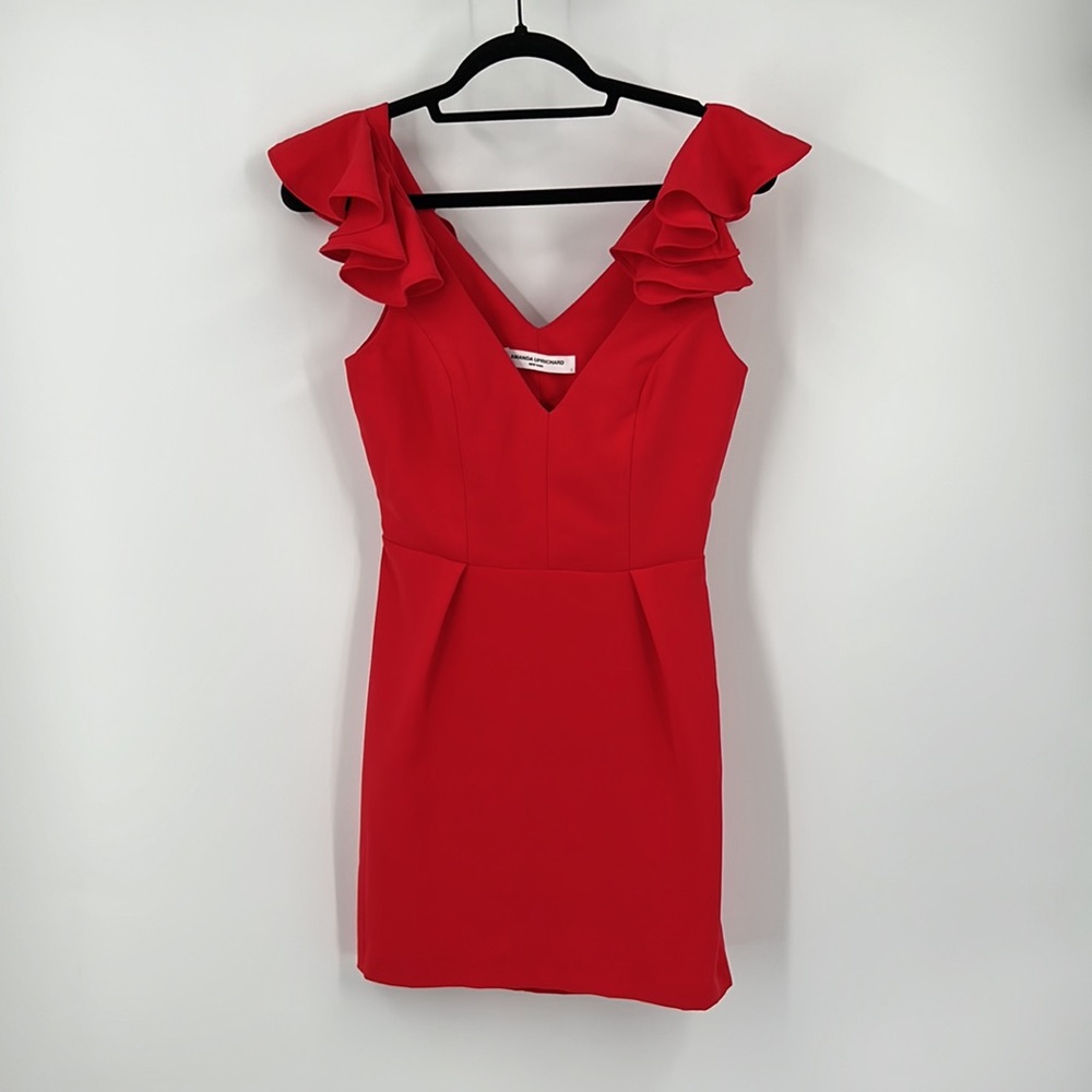 Red Formal Mini Dress - Picture 4 of 9